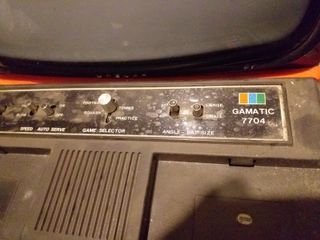 videogioco anni 70 gamatic 7704 con tv crezar VINT