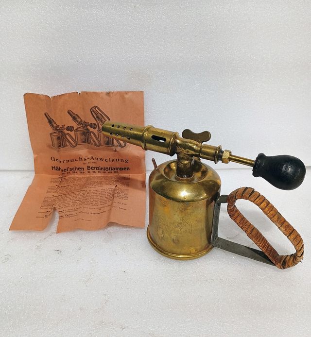 Soplete soldador latón soldar antiguo