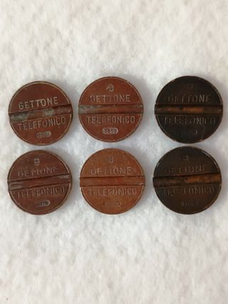 RARO GETTONE TELEFONICO COLORATO USO MANUTENTIVO