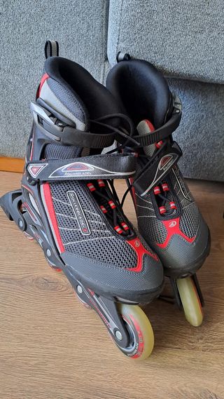 Patines Rollerblade, mochila y protecciones