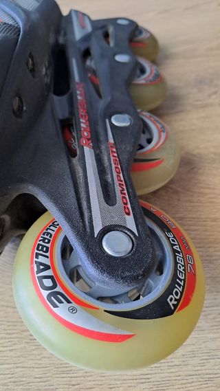 Patines Rollerblade, mochila y protecciones