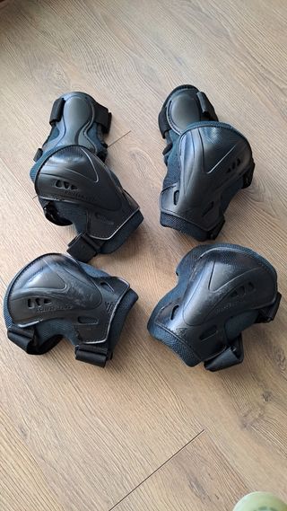 Patines Rollerblade, mochila y protecciones