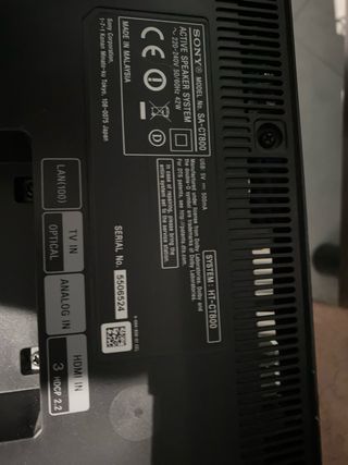 Barra de sonido Sony