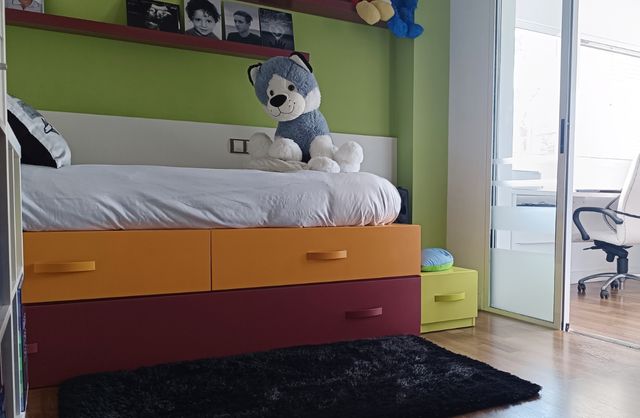 Dormitorio juvenil, cama nido