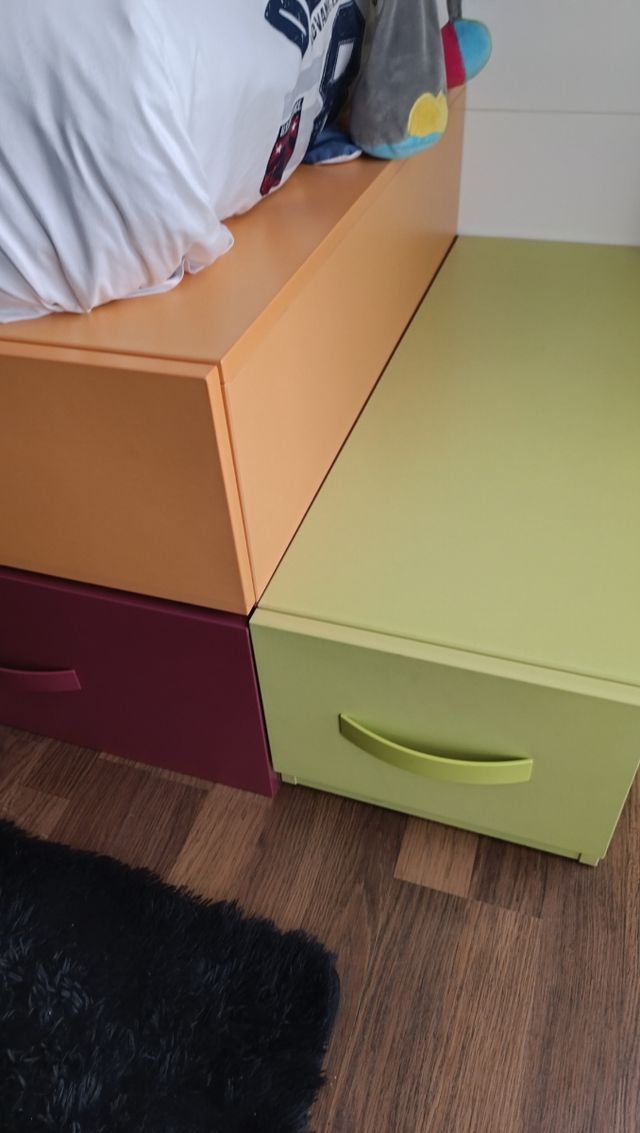 Dormitorio juvenil, cama nido