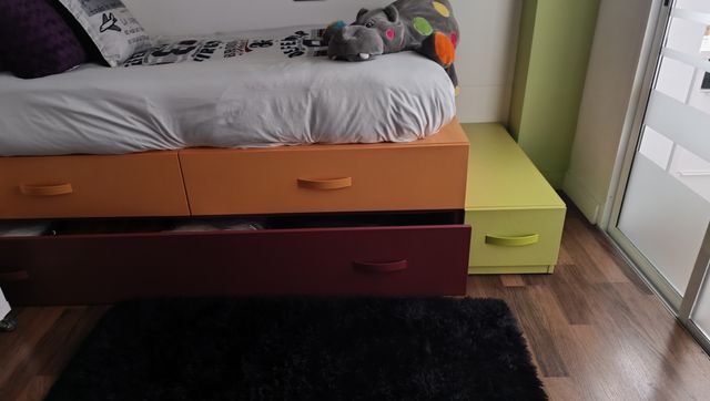 Dormitorio juvenil, cama nido