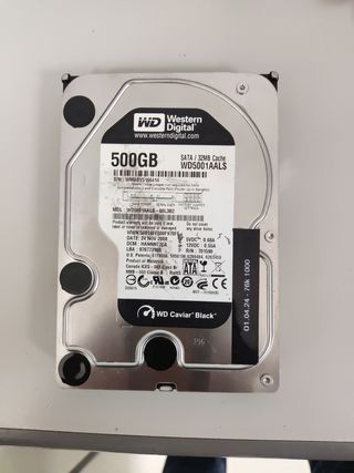 Disco 500gb WD black