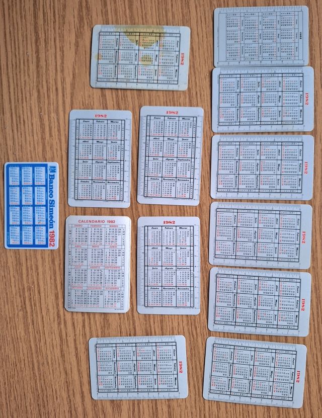 Calendarios 12 tema Bancos 82