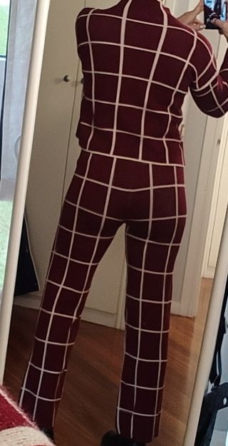 Traje total look lana