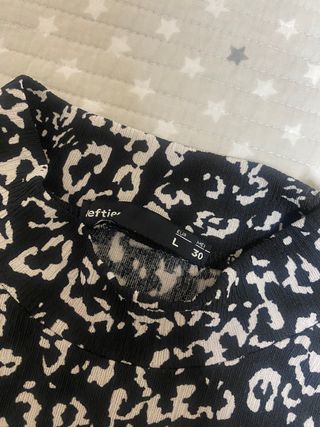 Vestido leopardo blanco y negro nuevo!!!