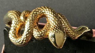 Un bracciale a forma di serpente Donna, colore oro