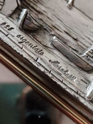 Quadretto cornice com opera argento 925 Marchettig