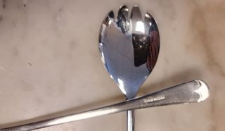 Pareja de cubiertos de ensalada en Plata Sheffield