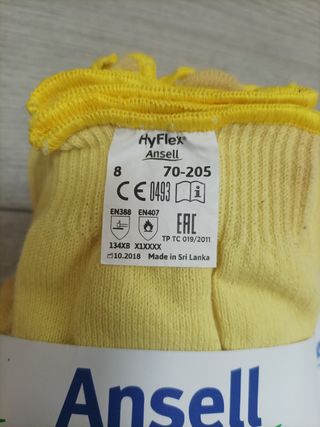 Ansell HyFlex 70-205 Guante protección 11 pares