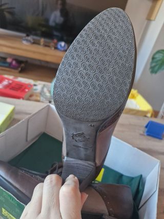 Zapatos Pitillos 41 Piel Moka - Taupe