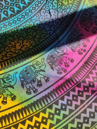 Preciosa tela mandala cubrecama