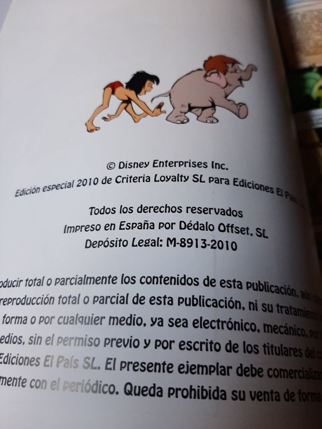 Libro el libro de la selva