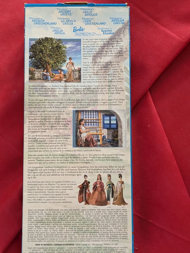 Princesa de la Antigua Grecia. Barbie co