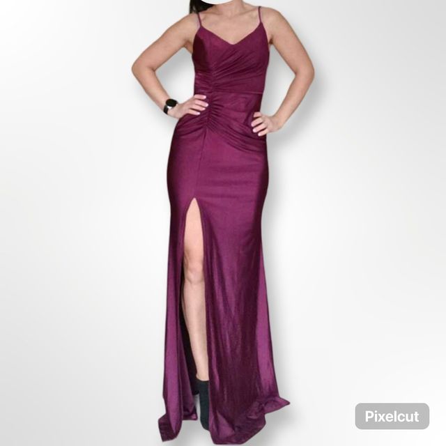 Vestido de boda morado