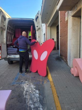 Cabecero infantil único con diseño de mariposa