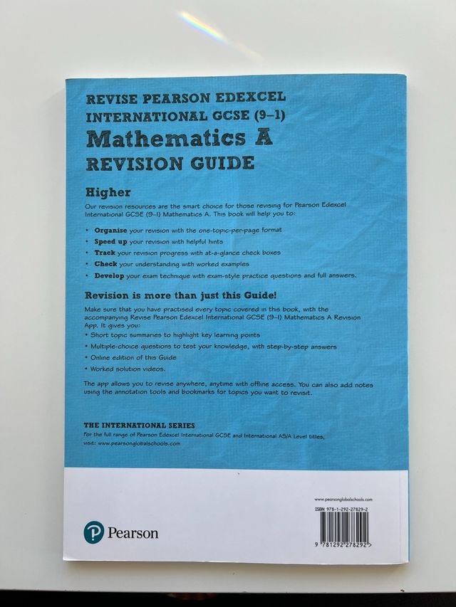 Pearson IGCSE Mathematics A Revision Guide