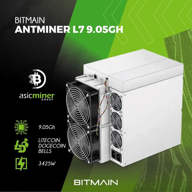 ⛏️ Antminer L7 9.05 Gh🚀 ¡2 años de garantía!