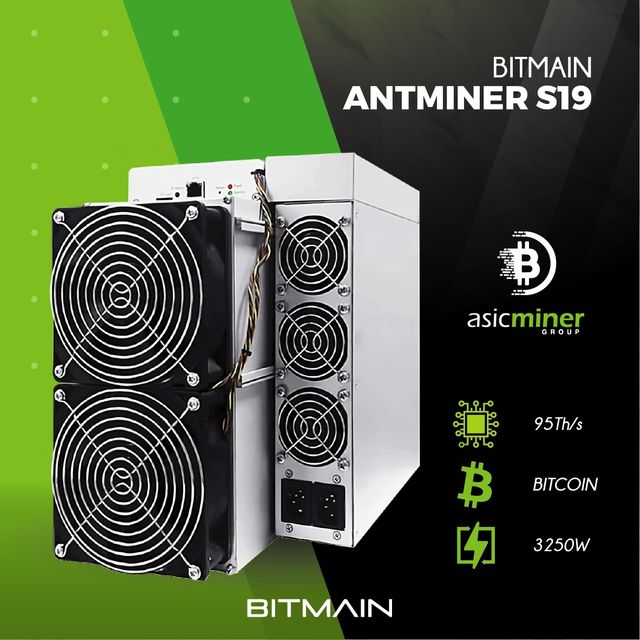 ⛏️ Antminer S19 (95Th)🚀 ¡2 años de garantía!