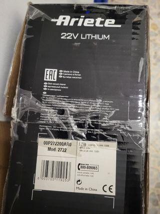Ariete 2757 22v Lithium