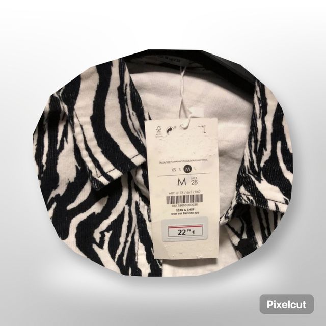 Sobrecamisa estampada cebra 