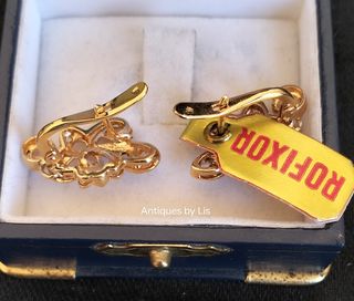Vintage earrings chapados en oro.