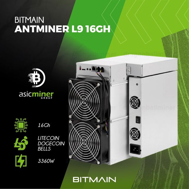 ⛏️ Antminer L9 16 Gh🚀 ¡2 años de garantía!