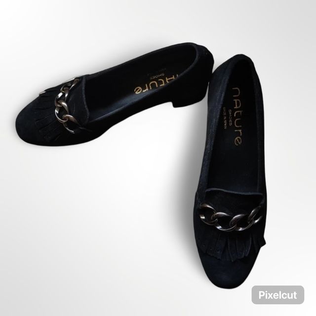 Zapatos de salón con  hebilla tacón medio Nature