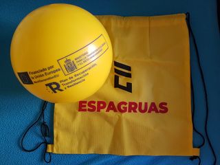 NUEVAS LOTE PELOTA + MOCHILA SACO AMARILLA