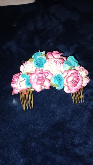 Tocado+ hecho artesanal 2 cinturones de fiestas.se