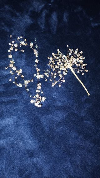 Tocado+ hecho artesanal 2 cinturones de fiestas.se