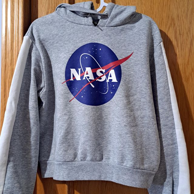 Sudadera NASA corta de mujer con capucha H&M