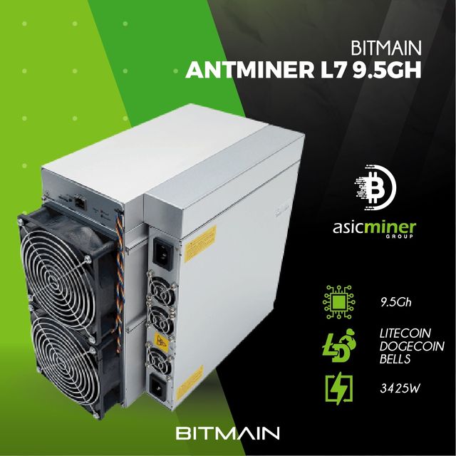 ⛏️ Antminer L7 9.5 GH🚀 ¡2 años de garantía!