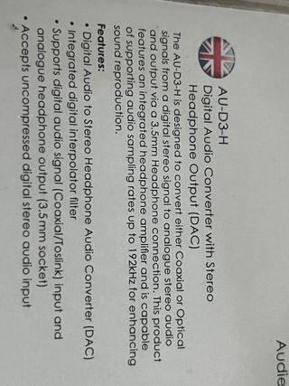 Dac y amplif de auriculares