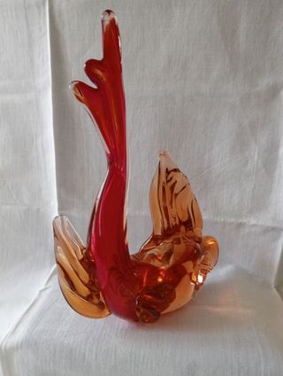 Scultura pesce in vetro di Murano vntg anni '50/60