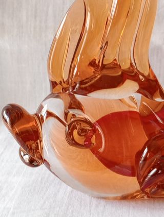 Scultura pesce in vetro di Murano vntg anni '50/60