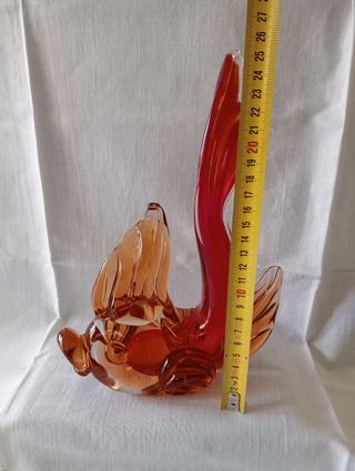 Scultura pesce in vetro di Murano vntg anni '50/60