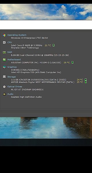 PC Intel I5 6600, SSD, 8GB RAM, WIN10, monitor