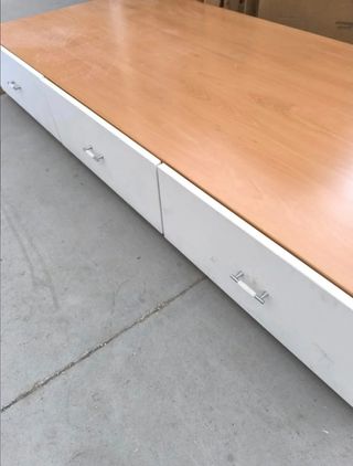 Estructura de cama nido con cajones