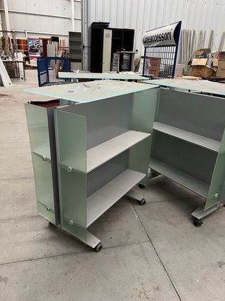 Carritos exposicion cristal