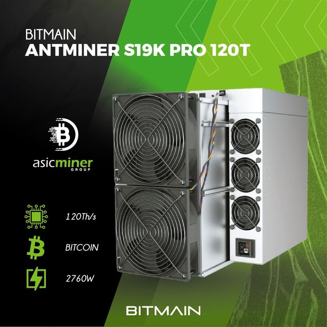 ⛏️Antminer S19K Pro (120TH/s)🚀 2 años de garantía