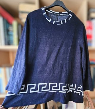 Jersey punto vintage mujer oversize