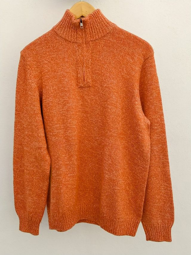 Jersey naraja con cremallera cuello Madison