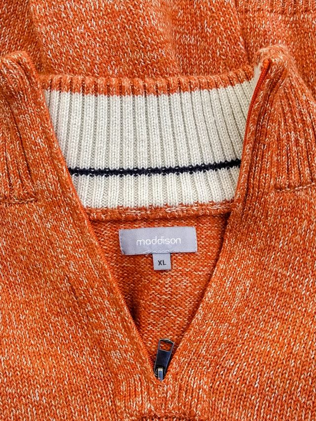 Jersey naraja con cremallera cuello Madison