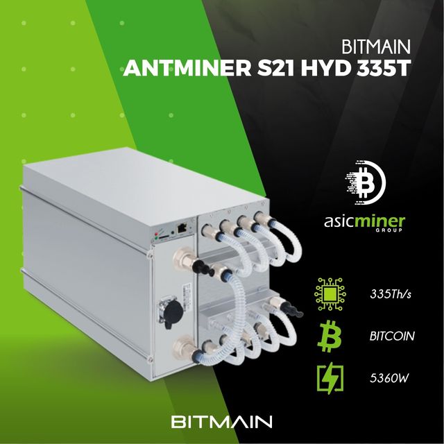 ⛏️Antminer S21 Hyd (335TH/s)🚀 2 años de garantía