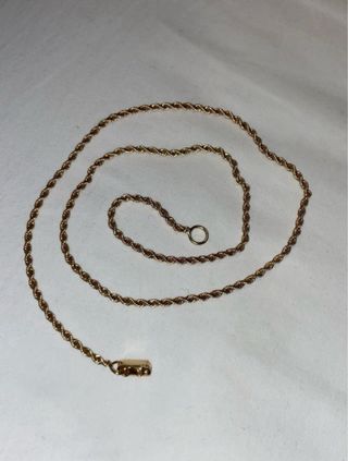 8.3 g Cadena Oro Macizo 18k Cordón Salomónico 2mm